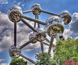 yapboz Atomium, Brussels, Belçika